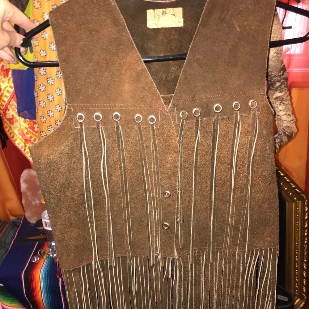 Vintage leather vest